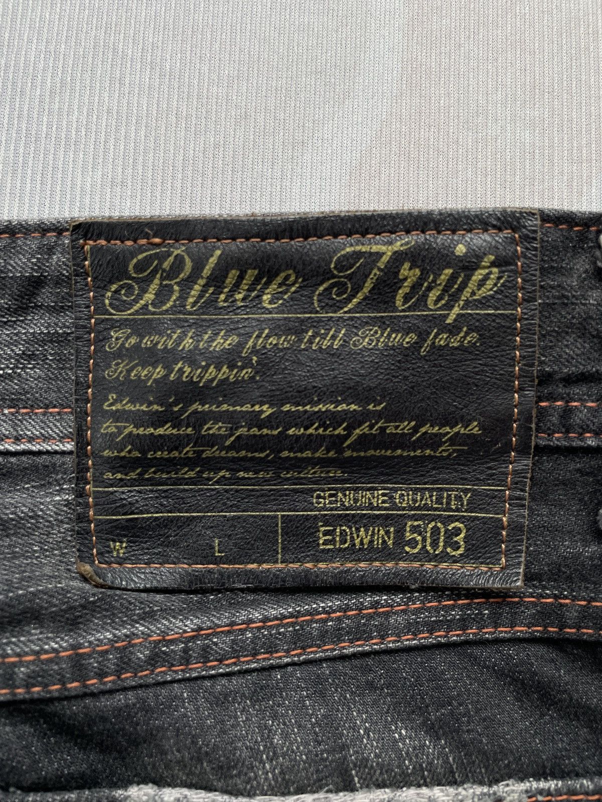 Edwin × Japanese Brand Edwin 503 Straight Jeans (P98) Size US 30 / EU 46 - 13 Thumbnail