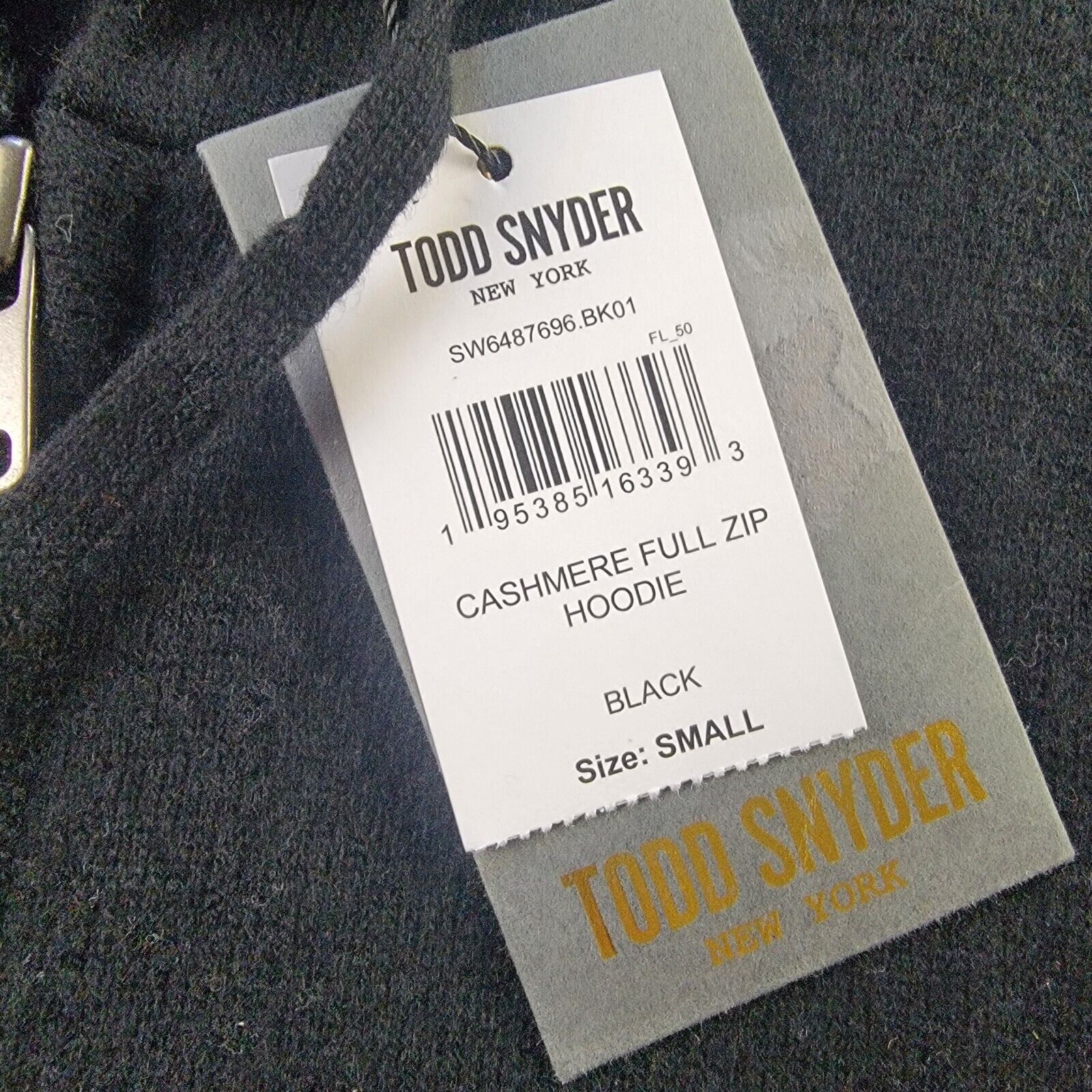 Todd Snyder Todd Snyder Full Zip Cashmere Hoodie size S Black SW6487696 Size US S / EU 44-46 / 1 - 7 Thumbnail