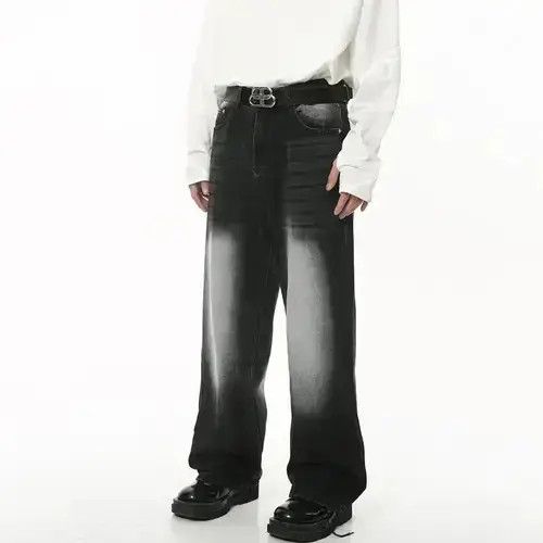 Jean Loose wide-leg vintage distressed jeans y2k pants Size US 30 / EU 46 - 1 Thumbnail
