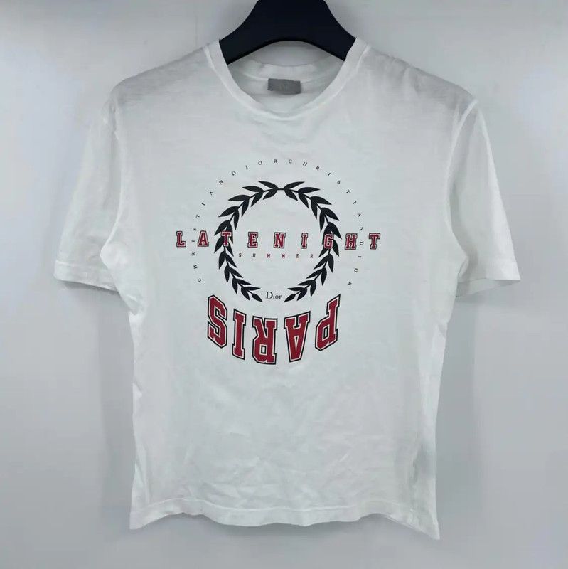 Dior Dior Summer White Cotton T-Shirt 0089 Size XS / US 0-2 / IT 36-38 - 1 Thumbnail