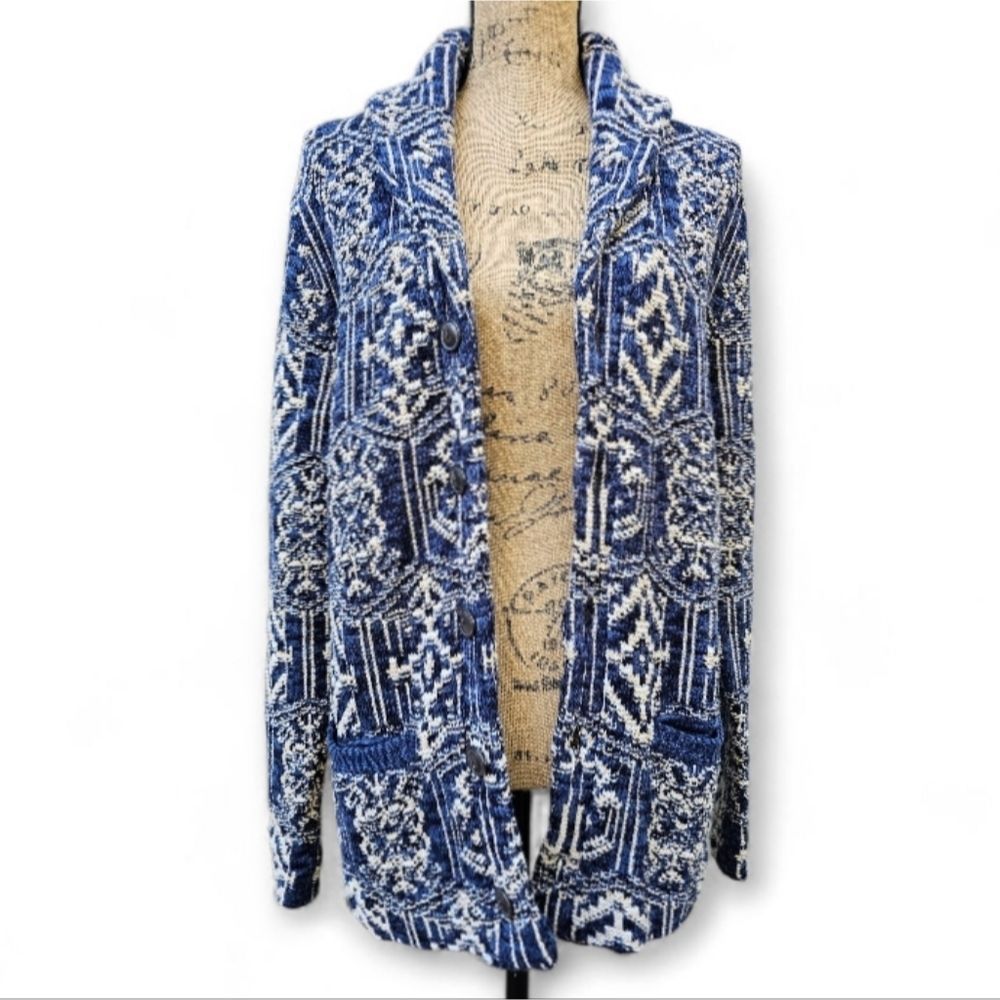 Denim & Supply Ralph Lauren NWT Rare Denim & Supply Ralph Lauren Navy and Beige Aztec Size M / US 6-8 / IT 42-44 - 2 Thumbnail