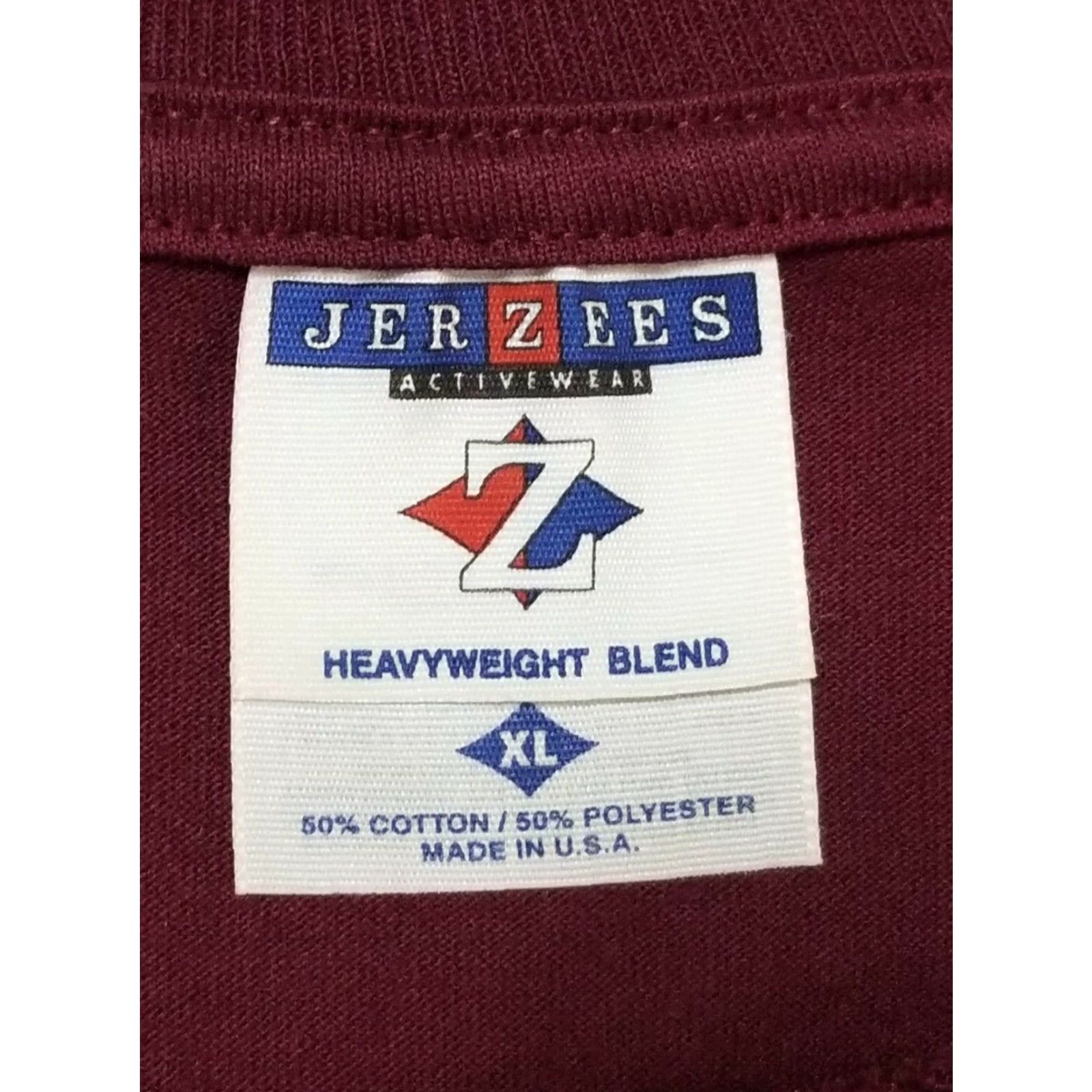 Jerzees VINTAGE Mens XL Race Of Faith 90s Maroon T-Shirt Hebrews 12:1-2 JERZEES Jesus RA Re a? Size US XL / EU 56 / 4 - 3 Thumbnail