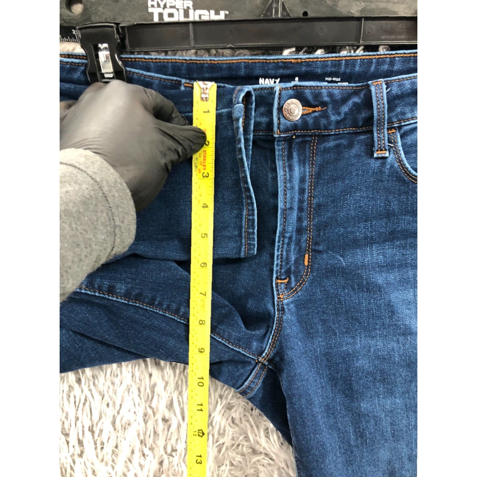 Old Navy Old Navy Jeans Skinny Womens Size 8 Short Blue Wash Denim 5-Pocket Regular Rise Medium Color Blue Slim/Regular Fit Mens Womens Boys Girls Size 30" / US 8 / IT 44 - 4 Thumbnail