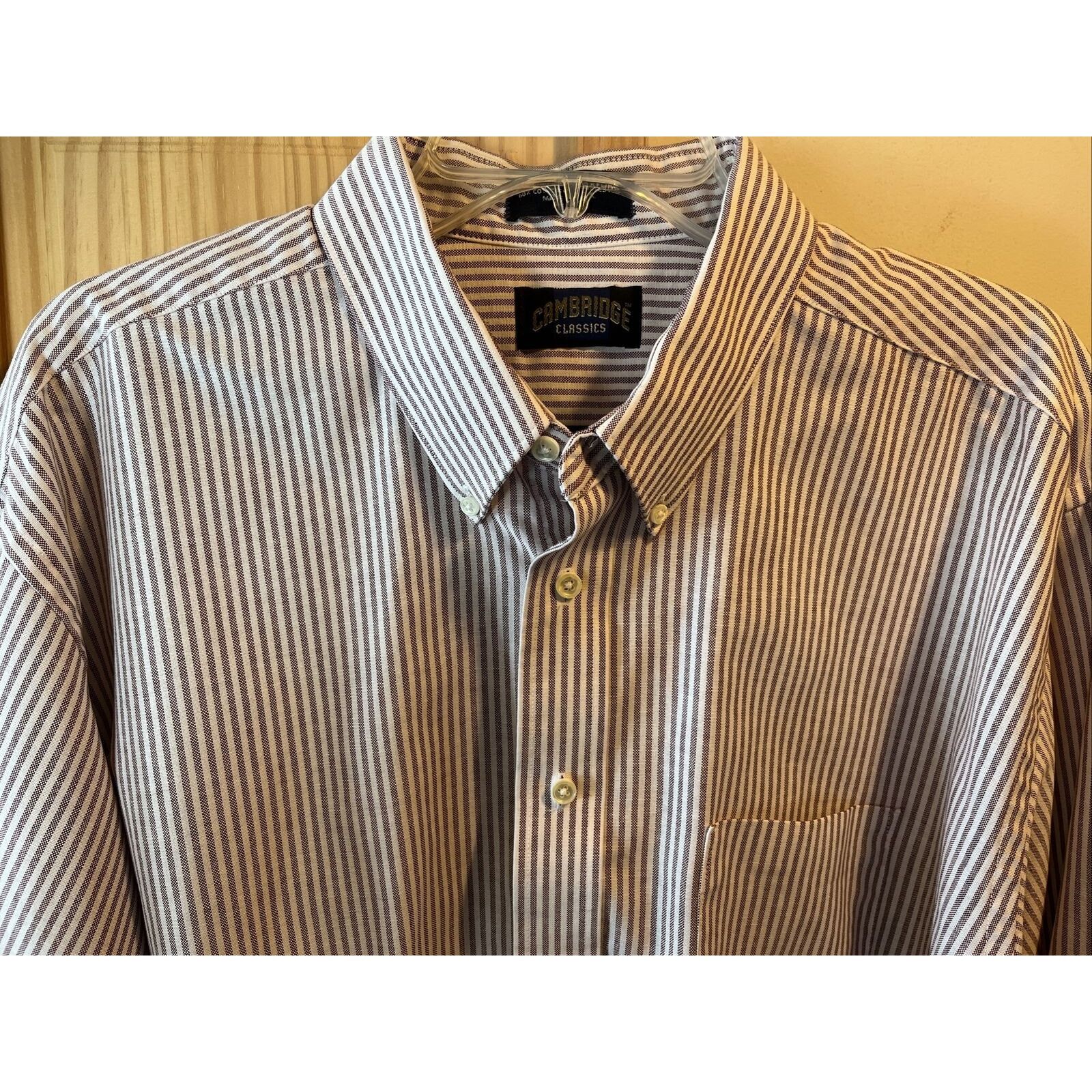 Other cambridge classic men 18 34/35 red stripe cotton blend shirt Size US XXL / EU 58 / 5 - 2 Thumbnail
