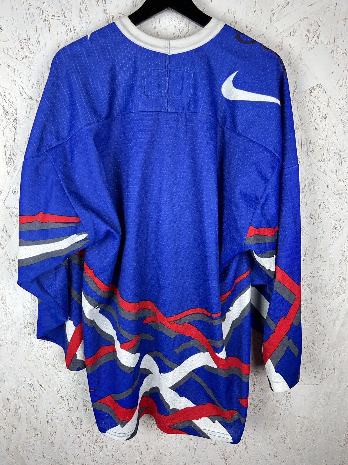 NHL 90s Vintage Nike France 1996 Away NHL Hockey Jersey Size US L / EU 52-54 / 3 - 7 Thumbnail