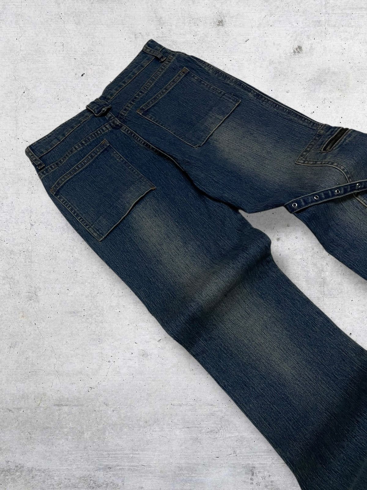 Japanese Brand VINTAGE HAPHAZARD JAPAN DESIGNER 90S BONDAGE PUNK FLARED OG Size US 26 / EU 42 - 14 Thumbnail