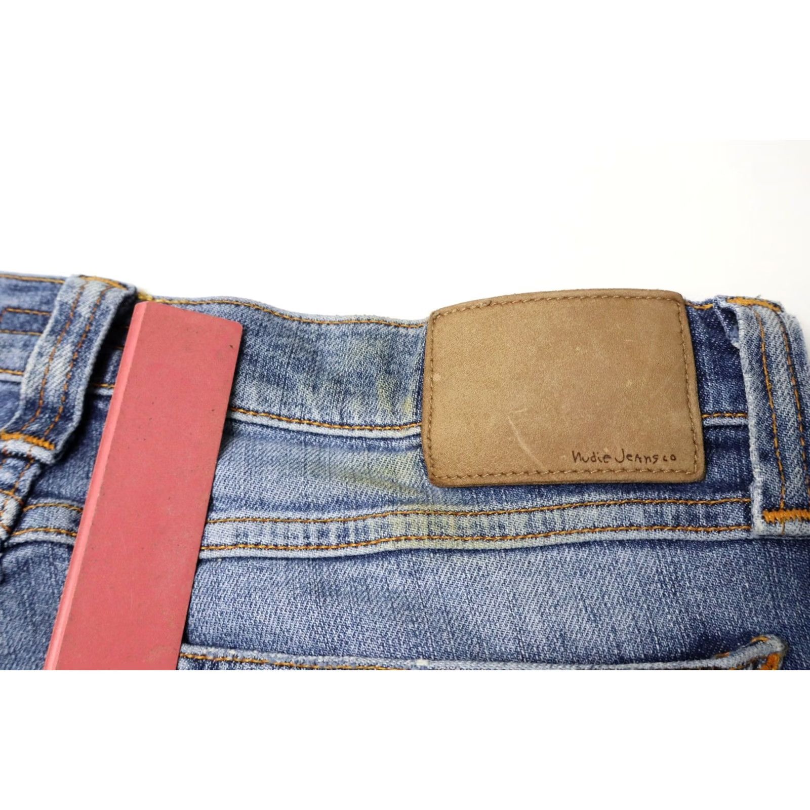 Nudie Jeans NUDIE Jeans Men's W32/L32 Blue Tapered Distressed Faded Whiskers Zip Fly Jeans Size US 32 / EU 48 - 8 Thumbnail