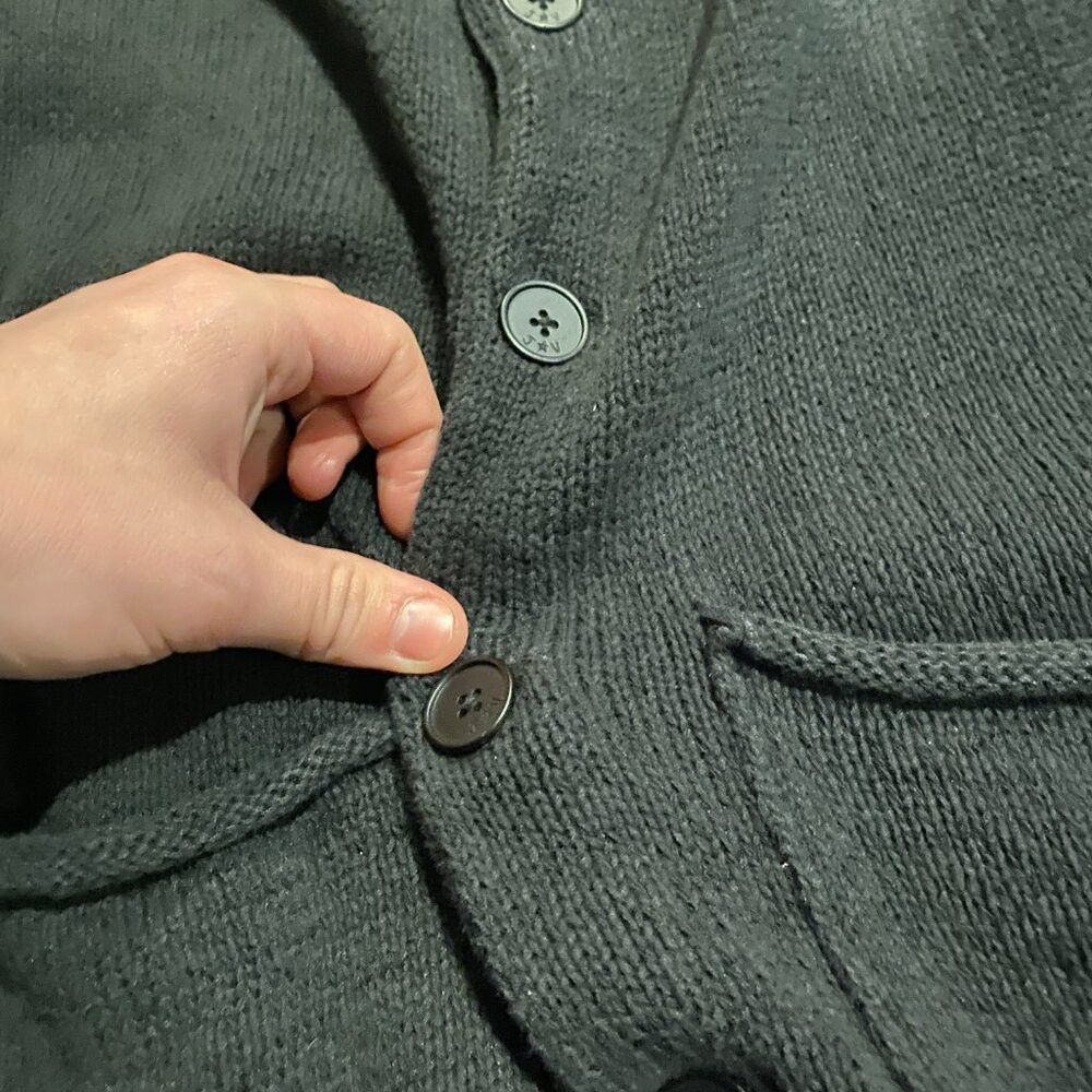 John Varvatos John Varvatos Luxe Cardigan Sweater Jacket Cotton Blend Lon Size US L / EU 52-54 / 3 - 6 Thumbnail