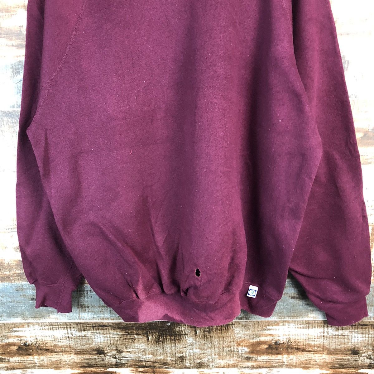 Japanese Brand × Vintage Discuss Athelitic Maroon Sweatshirt #A1915 Size US L / EU 52-54 / 3 - 6 Thumbnail
