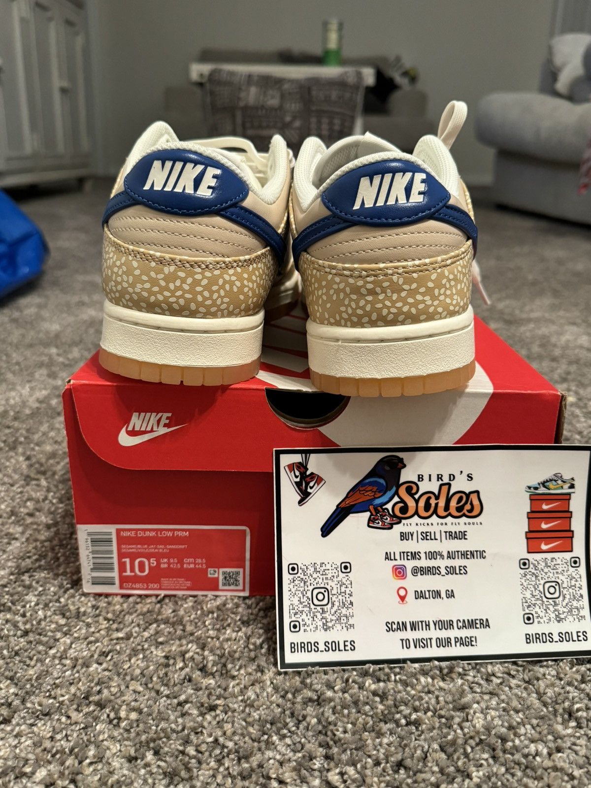 Nike Nike Dunk low bagel size 10.5 Size US 10.5 / EU 43-44 - 4 Thumbnail
