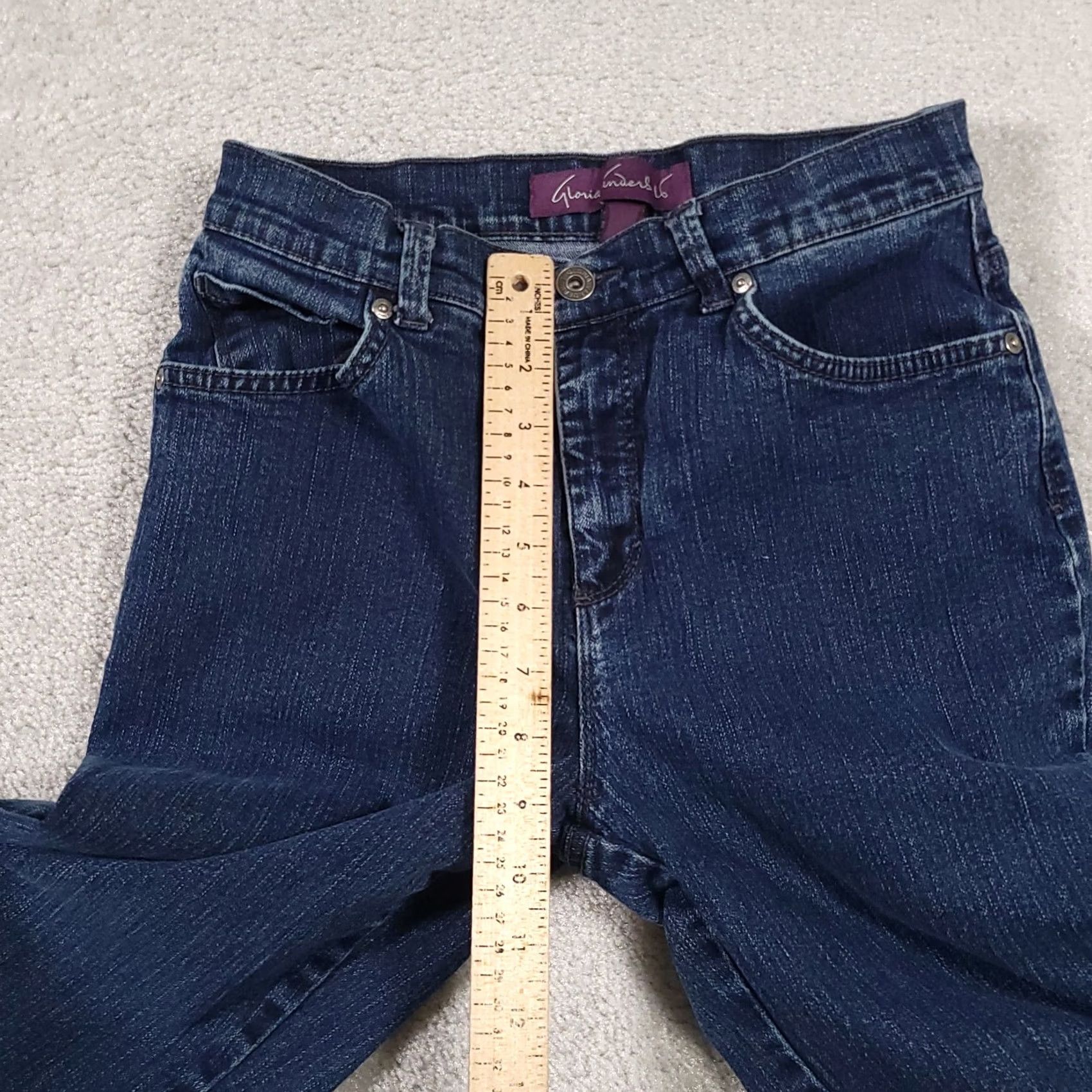 Gloria Vanderbilt Gloria Vanderbilt Jeans Women's 4 Blue Mid-Rise Straight Leg Stretch Demim Jeans? Size 27" / US 4 / IT 40 - 7 Thumbnail