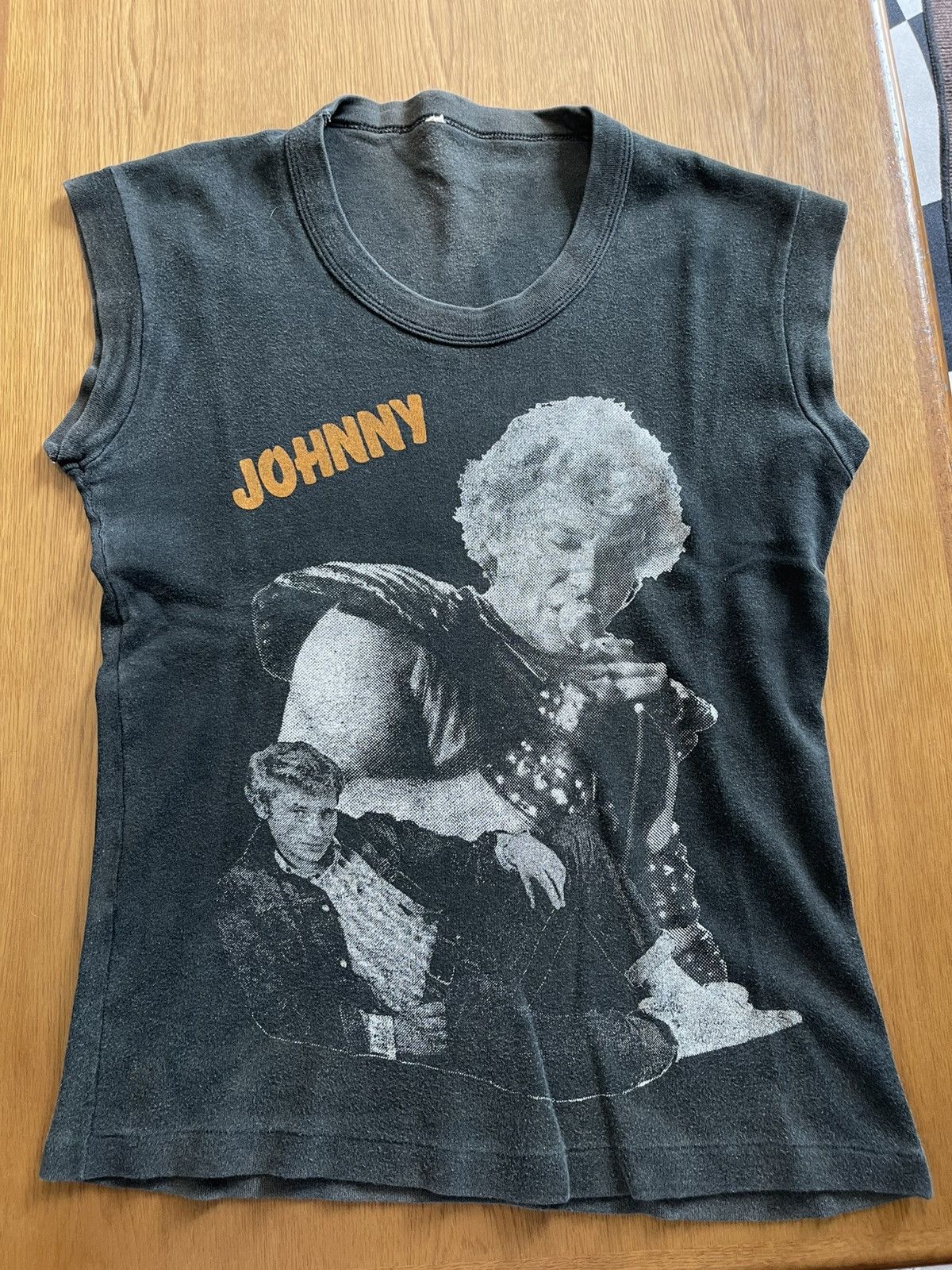 Band Tees Vintage Johnny Hallyday 70-80s Tees Size US S / EU 44-46 / 1 - 4 Thumbnail