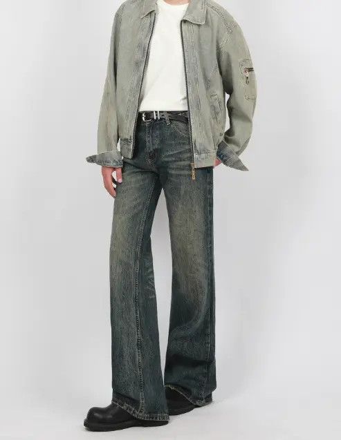VIBE Men's cleanfit distressed vintage flared jeans Size US 32 / EU 48 - 2 Thumbnail