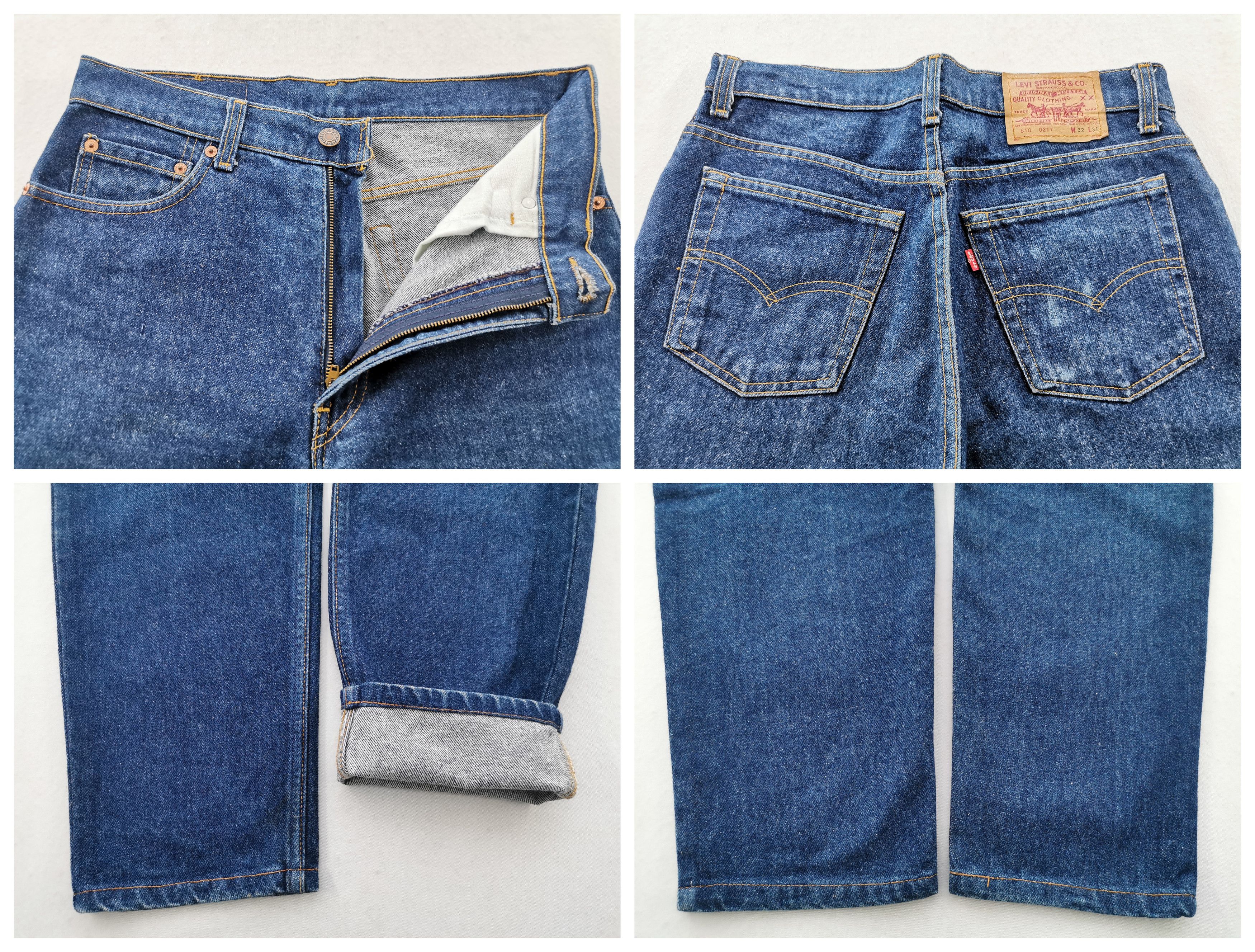 Levi's Vintage 90s Levis Lot 610 Denim Made In USA Size 32/32x31 Size US 32 / EU 48 - 8 Thumbnail