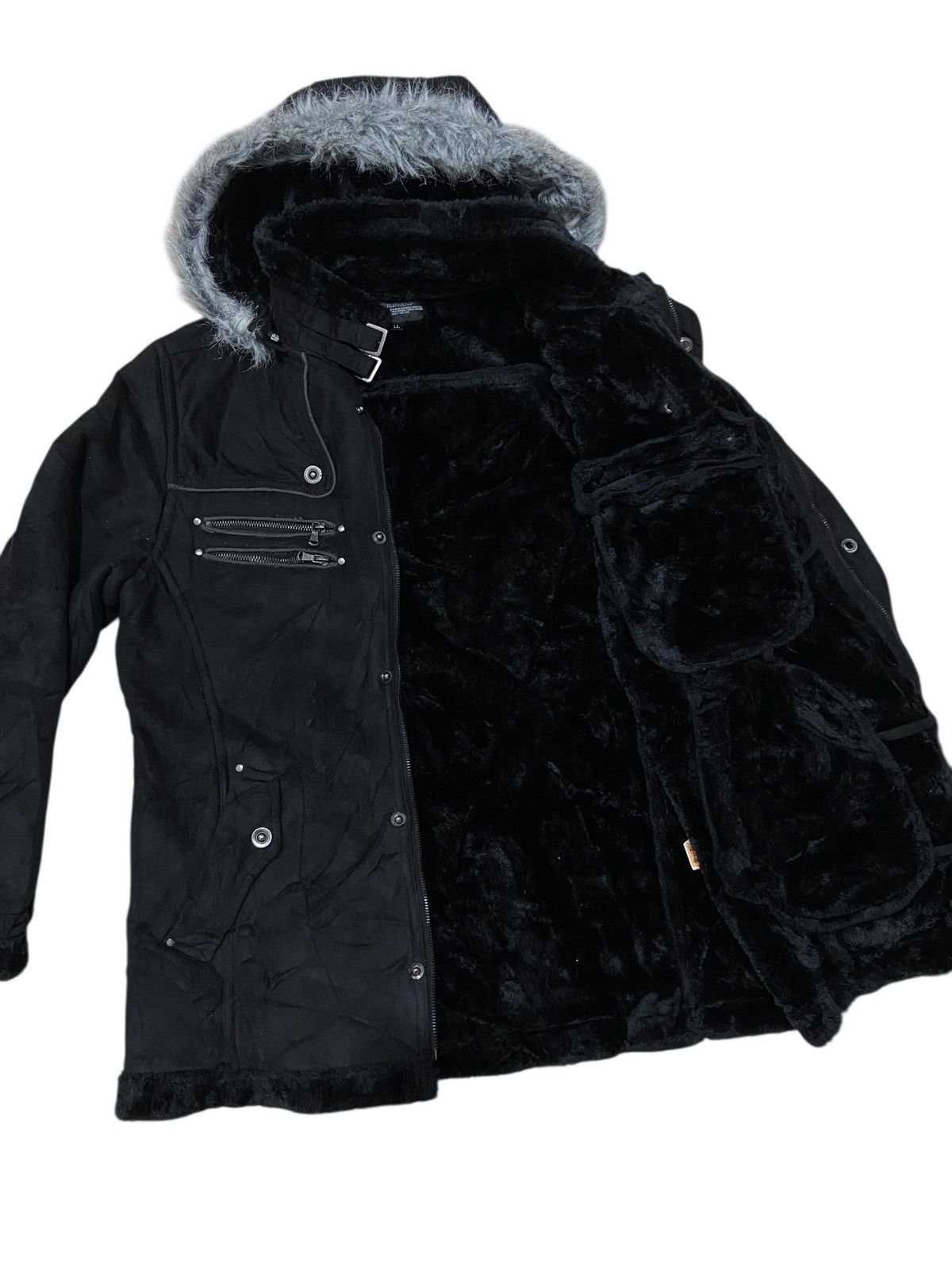 In The Attic Gilevans LGB Style Vtg Multipocket Faux Fur Jacket Size US L / EU 52-54 / 3 - 7 Thumbnail