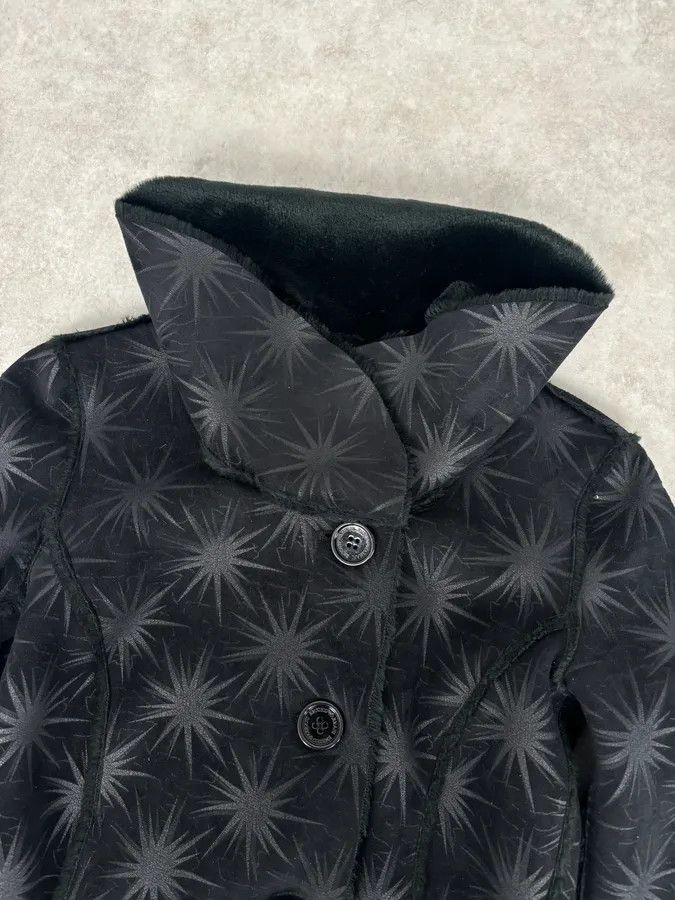Emporio Armani AW2004 Emporio Armani Black Stars Contemporary Reversible Long Coat Size M / US 6-8 / IT 42-44 - 11 Thumbnail