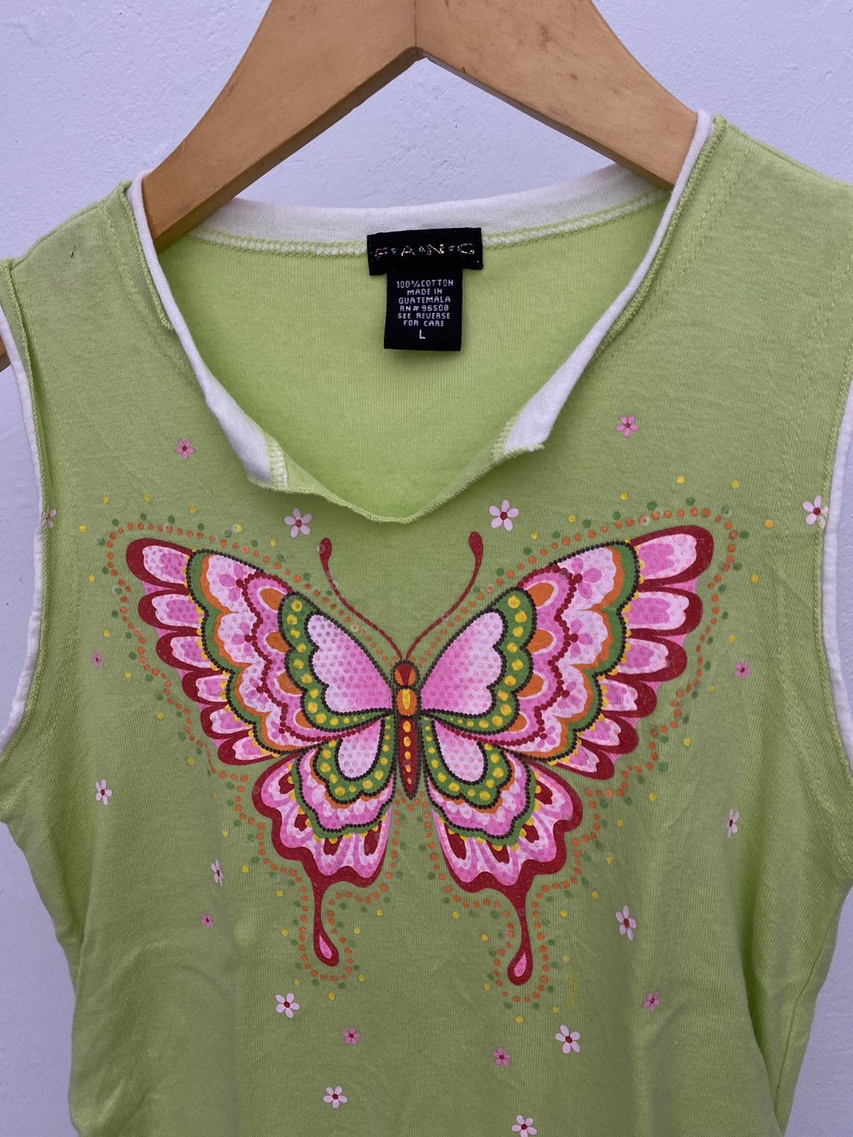 Vintage Y2K Fang butterfly sleeveless Size L / US 10 / IT 46 - 2 Thumbnail