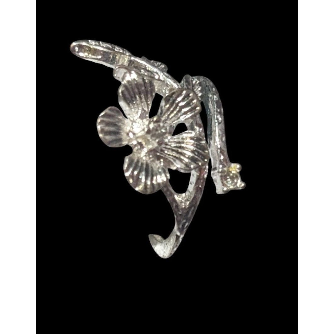 Other Floral Fairy Silver Tone Gemmed Ring Size 6 Size ONE SIZE - 9 Thumbnail