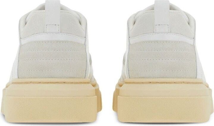 Salvatore Ferragamo o1s1rm0924 Cassina Mix Low-Top Sneaker in White Size US 6 / EU 39 - 5 Thumbnail