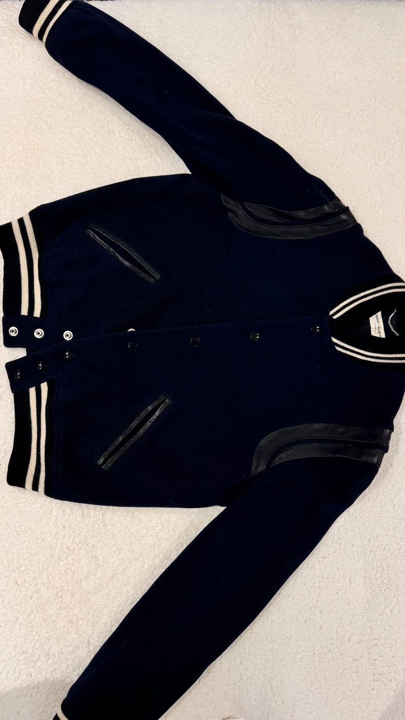 Saint Laurent Paris Saint Laurent Paris SS23 color blocked baseball jacket-2506 Size US S / EU 44-46 / 1 - 2 Thumbnail