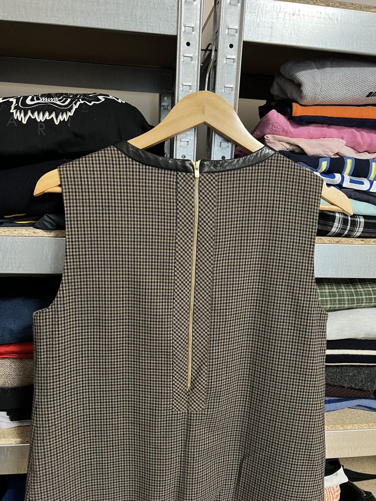 Designer × Sandro Sandro A Line Plaid Dress Tank Sleeveless Oldmoney Size 3 Size M / US 6-8 / IT 42-44 - 4 Thumbnail