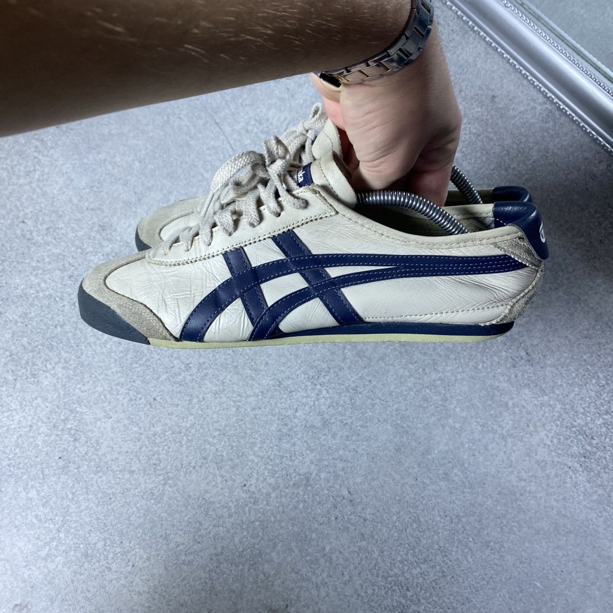 Asics Vintage Asics Tiger Onitsuka Leather Sneakers Size US 8 / EU 41 - 7 Thumbnail