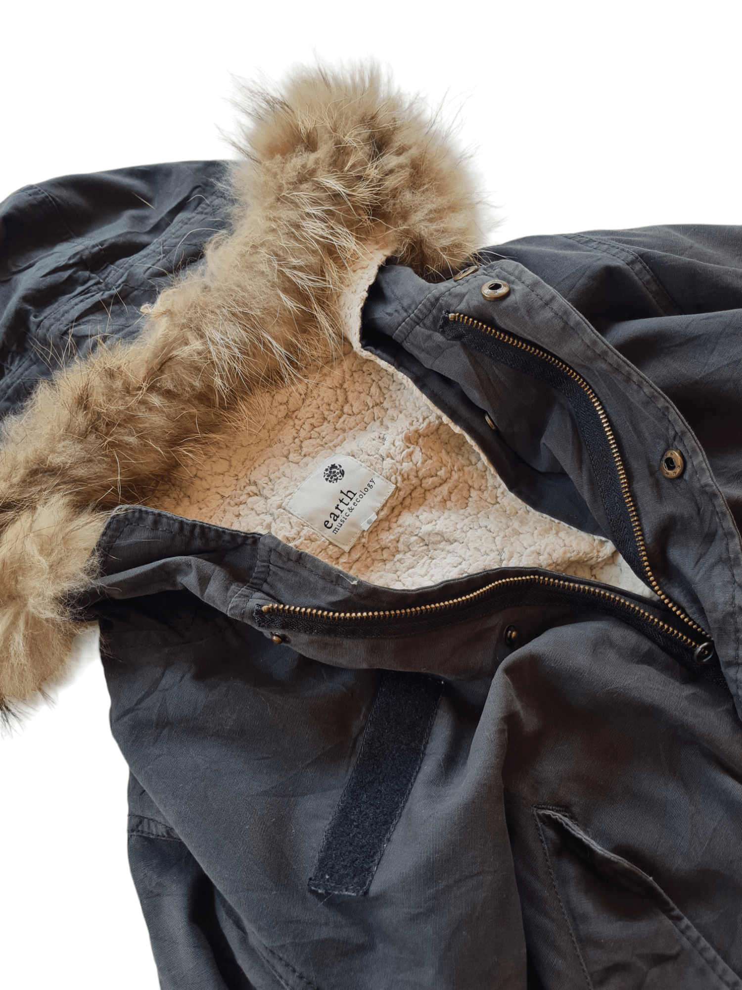 Japanese Brand × Vintage Vintage Earth Music & Ecology Fur Jacket Lgb Style Size US M / EU 48-50 / 2 - 3 Thumbnail