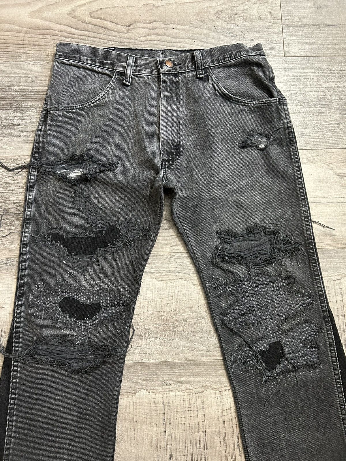 Japanese Brand 1 of 1 Repaired / Flared Denim Size US 31 - 2 Thumbnail