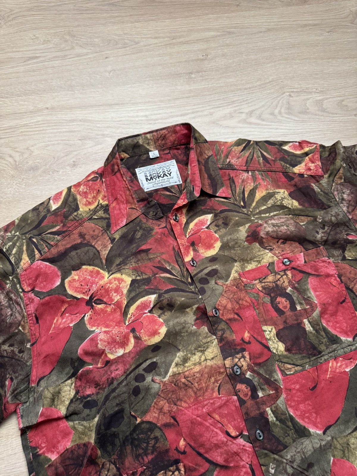 Vintage Vintage 90’s Mckay Hawaiian Shirt Size US L / EU 52-54 / 3 - 2 Thumbnail