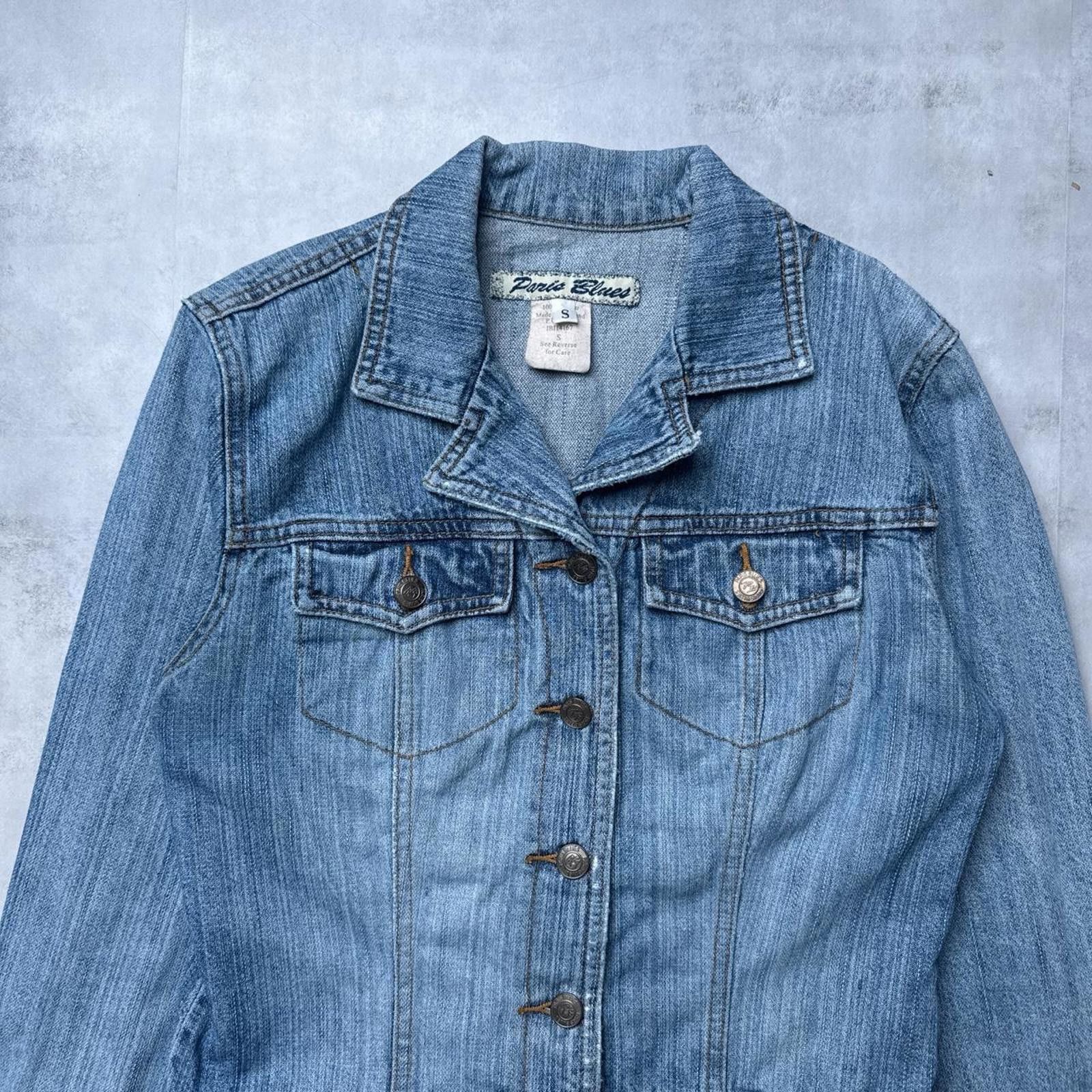 Other Y2K Paris Blues 00s Denim Jacket Size S / US 4 / IT 40 - 2 Thumbnail