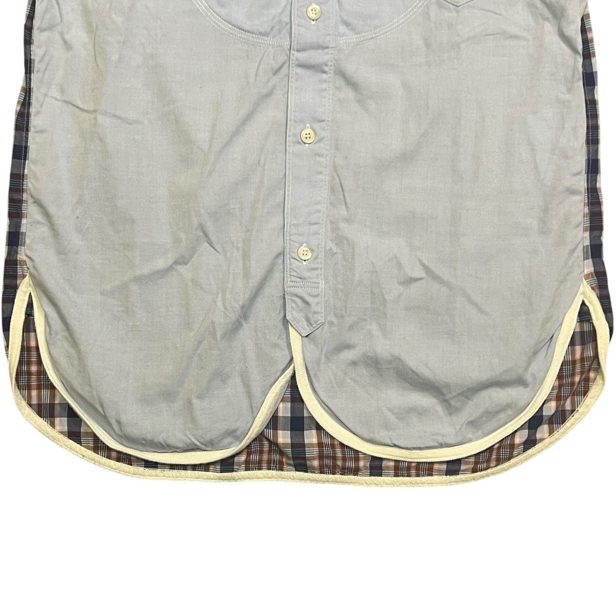 Junya Watanabe JUNYA WATANABE MAN 2012SS Reconstructed Check Docking Shirt Size US XS / EU 42 / 0 - 3 Thumbnail