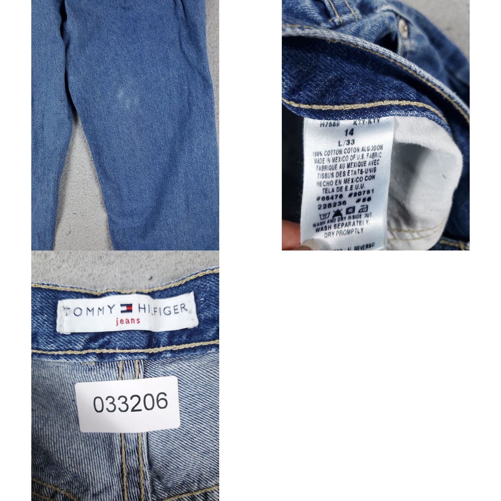 Tommy Hilfiger Tommy Hilfiger Jeans Womens Straight Denim Pants Blue Size 14 Regular Fit Cotton Blend Size 36" / US 14 / IT 50 - 8 Thumbnail
