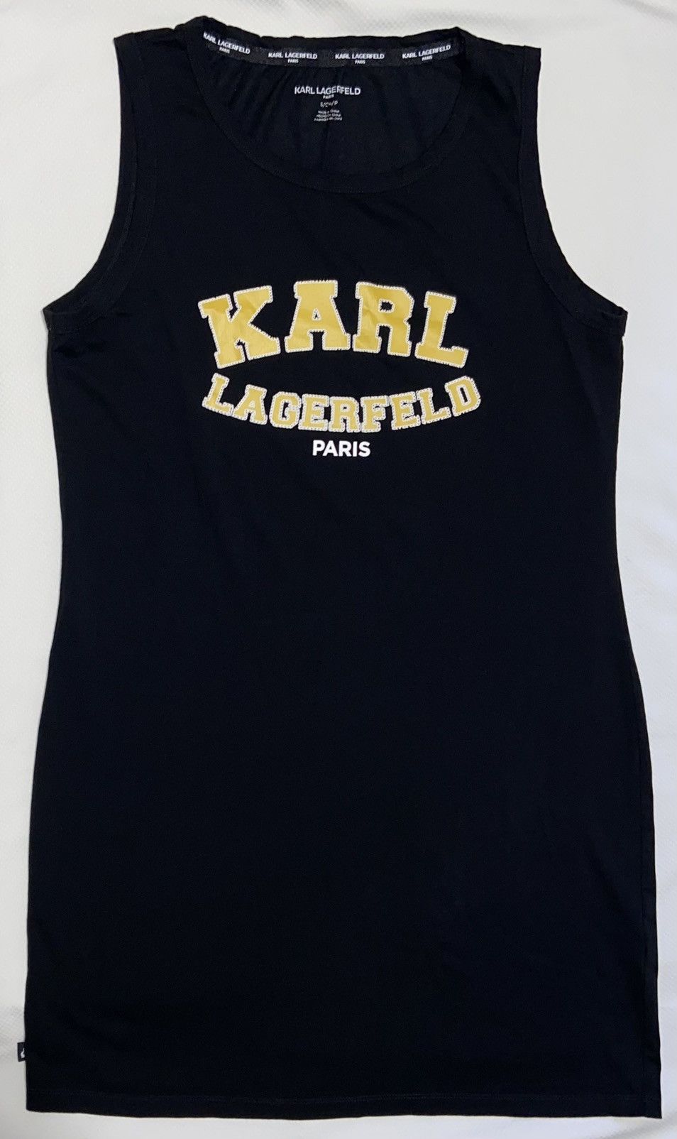 Karl Lagerfeld Karl Lagerfeld Mens Logo Black Cotton Tank Top S Size US XS / EU 42 / 0 - 1 Thumbnail