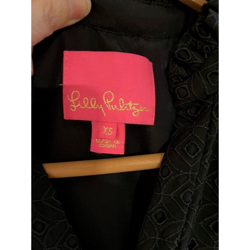 Lilly Pulitzer Lilly Pulitzer Novella Black Eyelet dress - X-Small Size M / US 6-8 / IT 42-44 - 8 Thumbnail
