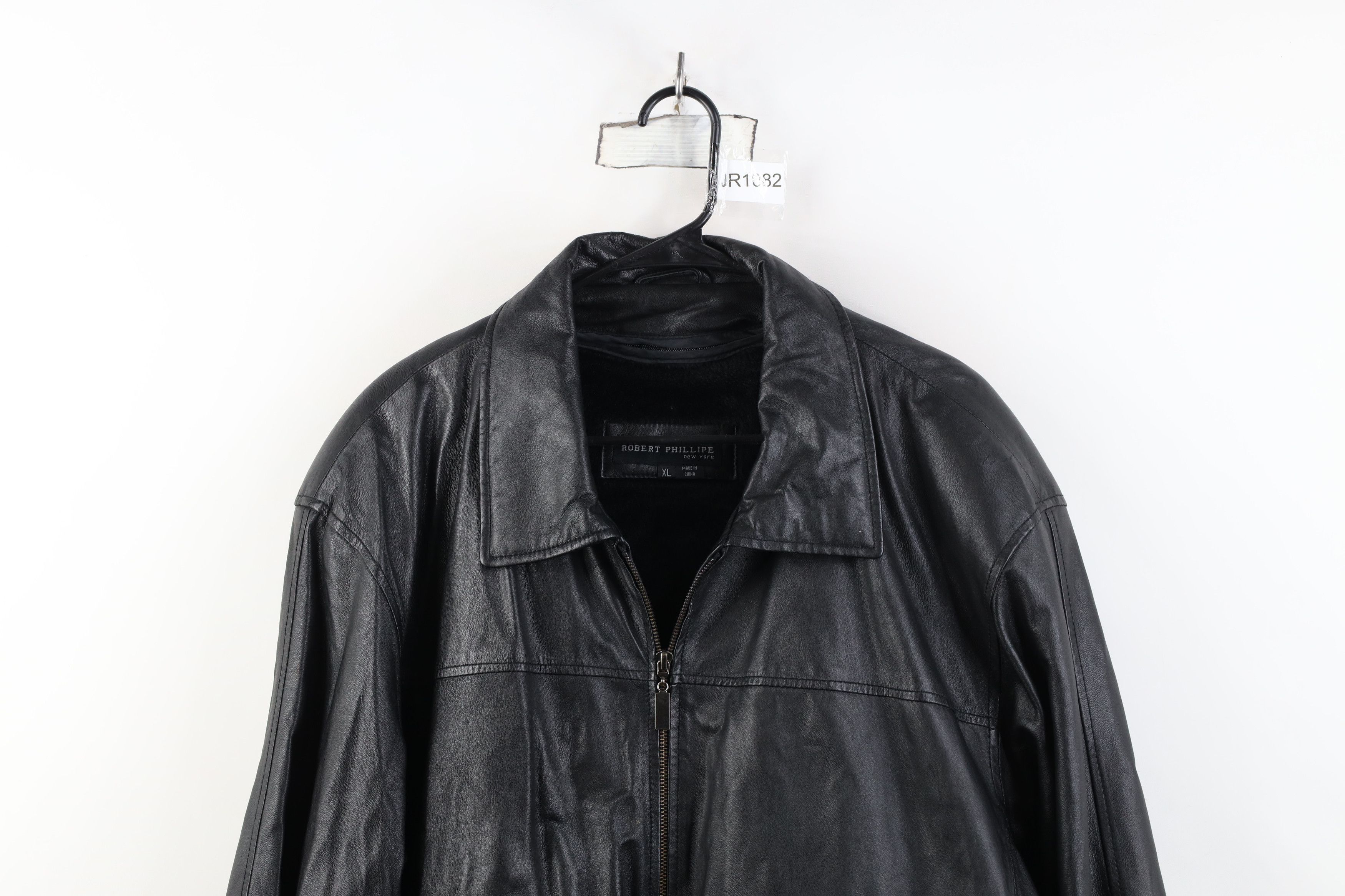 Vintage Vintage 90s Streetwear Soft Leather Full Zip Jacket Black Size US XL / EU 56 / 4 - 2 Thumbnail
