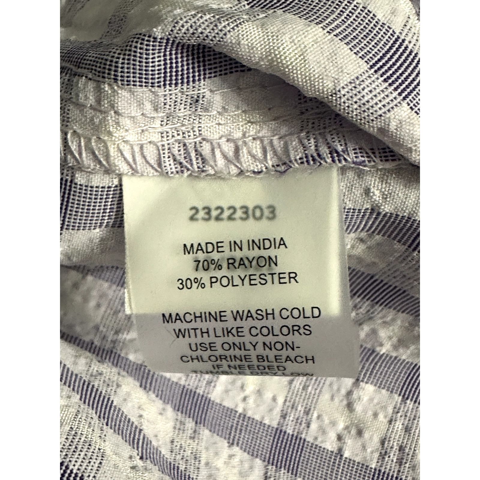 Other Riley & Rae Pull On Shorts Checkered Pockets Purple White XL Size 35" - 9 Thumbnail