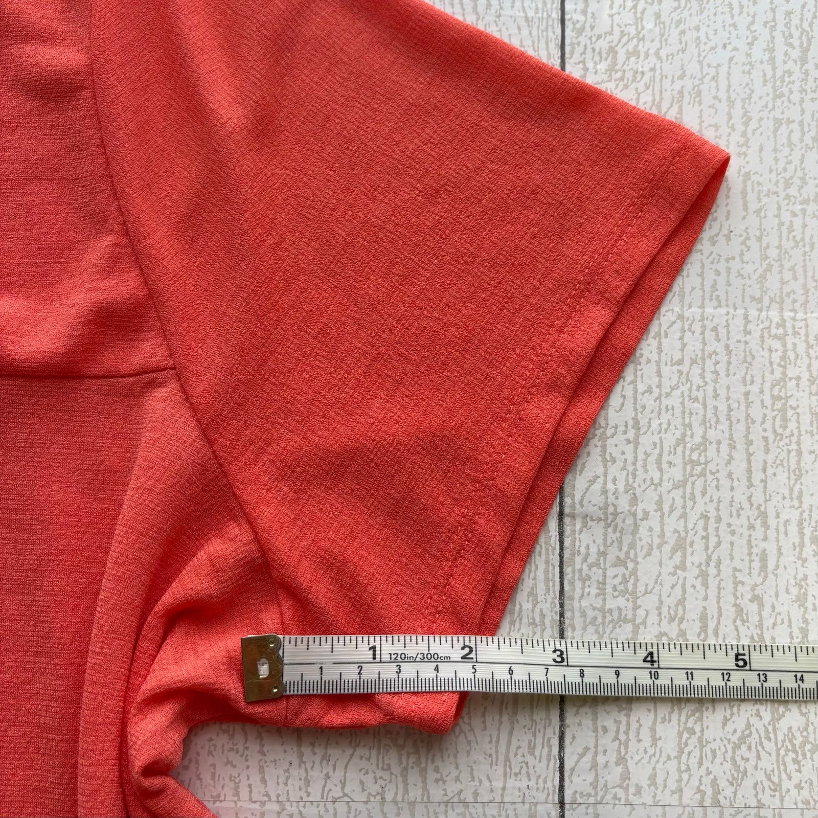 Other Inner Circle Coral Asymmetrical Blouse 1X Cutout Stretch Top Size XL / US 12-14 / IT 48-50 - 5 Thumbnail