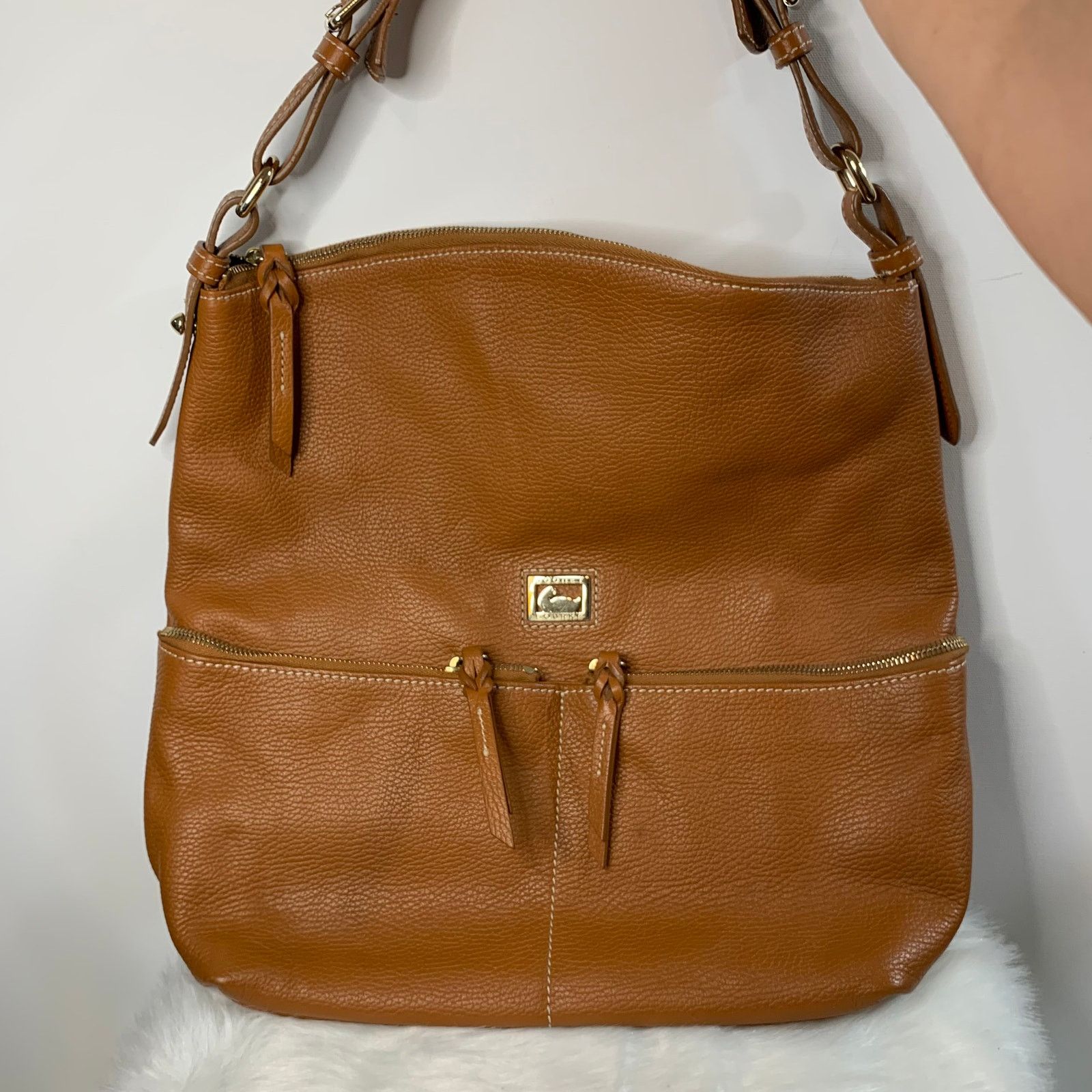 Dooney & Bourke Dooney & Bourke Brown Genuine Leather Handbags Size ONE SIZE - 16 Thumbnail