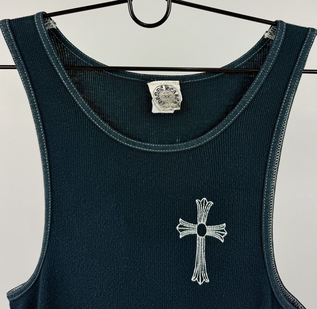 Chrome Hearts × Vintage Vintage - Chrome Hearts - T Bar F*** You- Navy Tank Top Size US L / EU 52-54 / 3 - 10 Thumbnail
