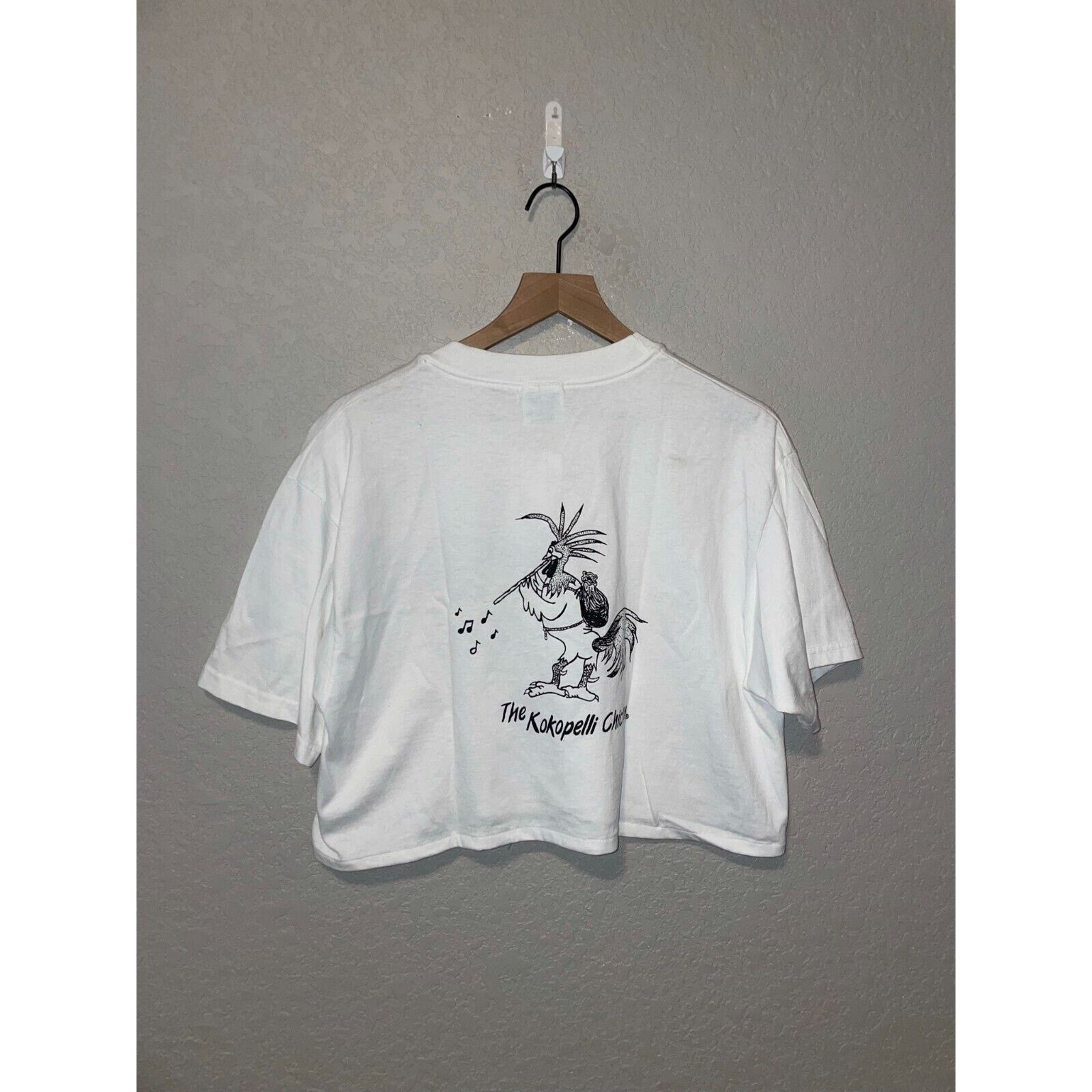 Hanes Vintage The Kokopelli Chicken Shirt White Moab Diner Large Size L / US 10 / IT 46 - 6 Thumbnail