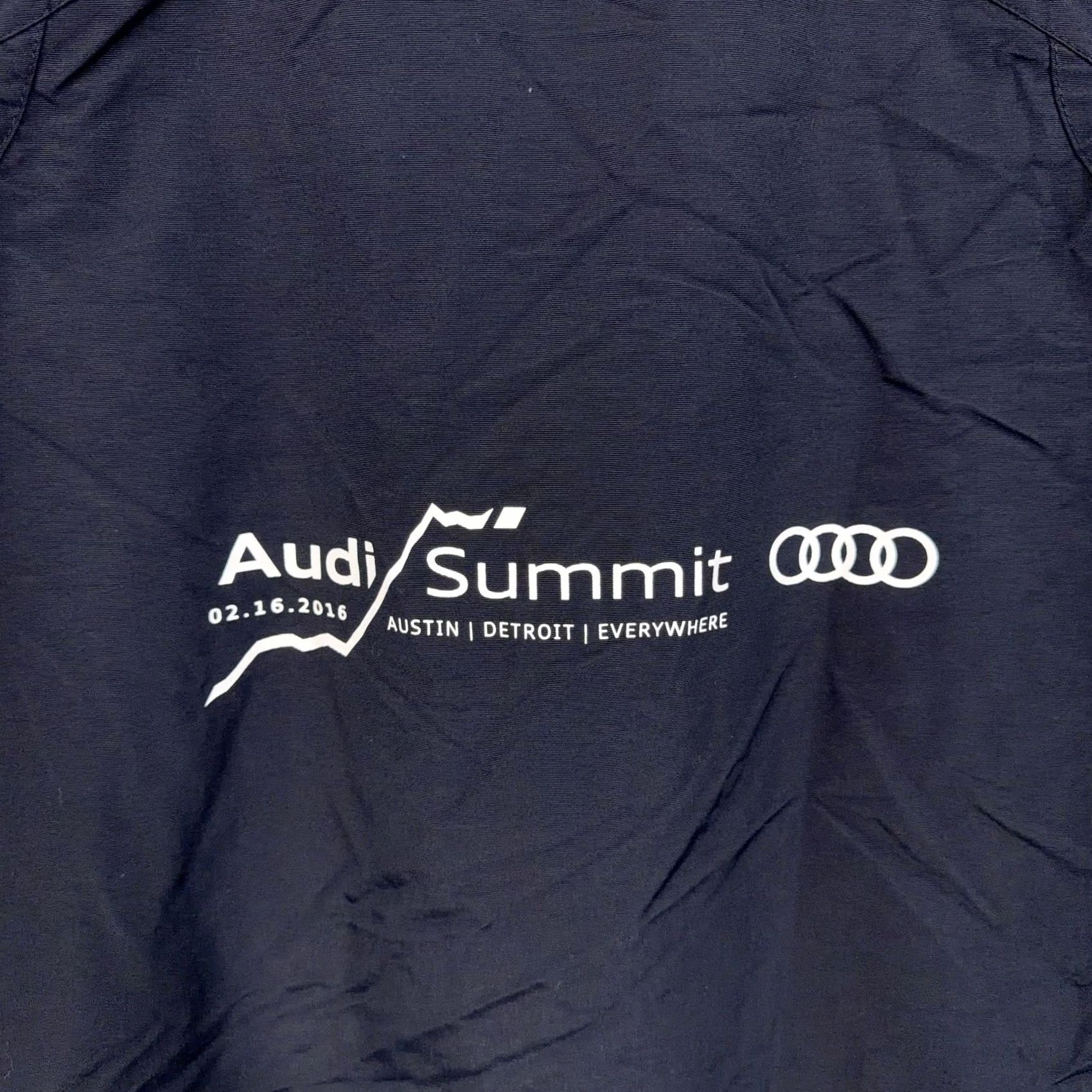 Port Authority Port Authority Audi Summit Logo Windbreaker Jacket Mens Large Black Size US L / EU 52-54 / 3 - 7 Thumbnail