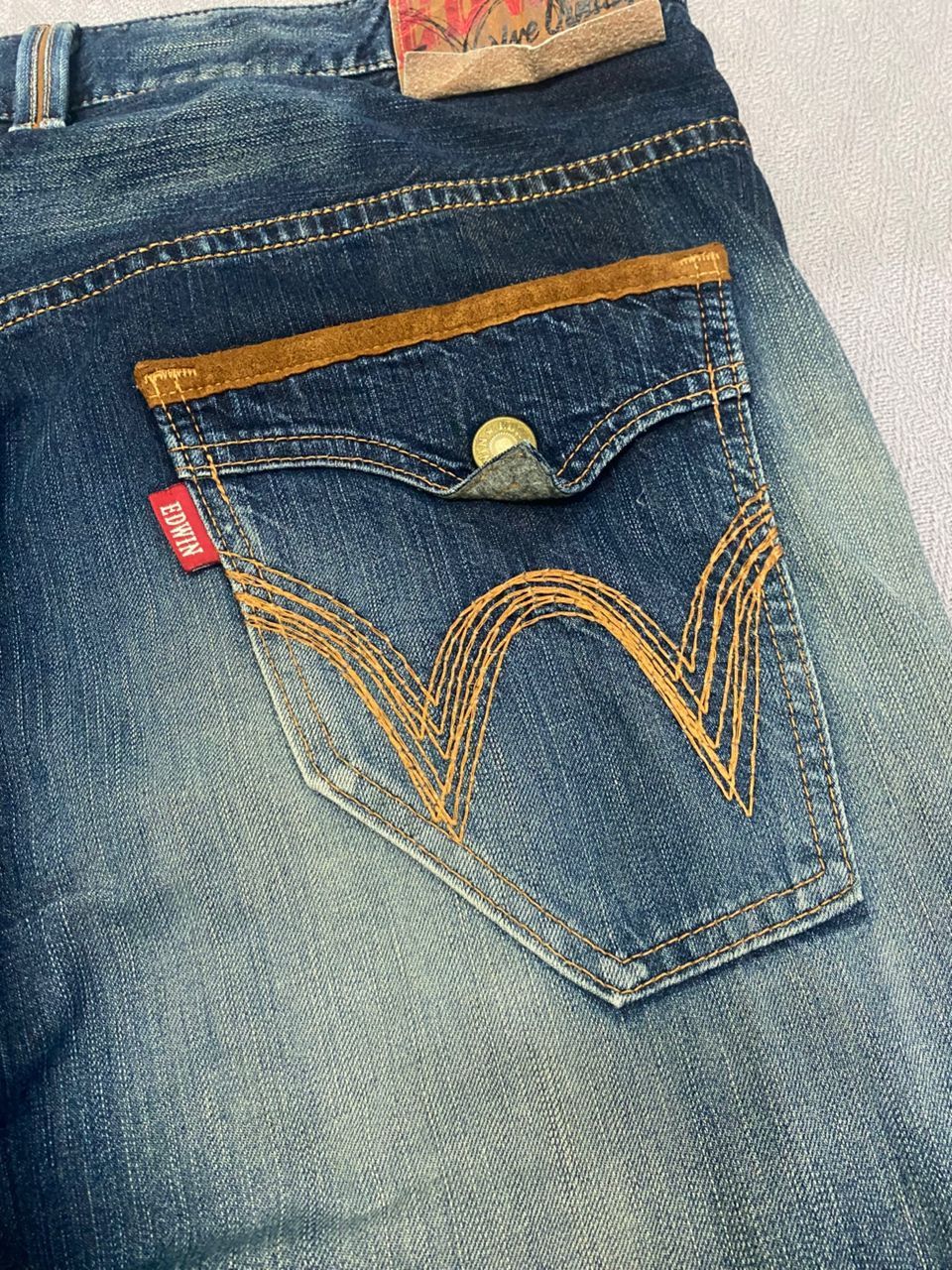 Edwin 💥Best offer💥Vintage Edwin Big Size Distressed Denim Size US 44 / EU 60 - 9 Thumbnail