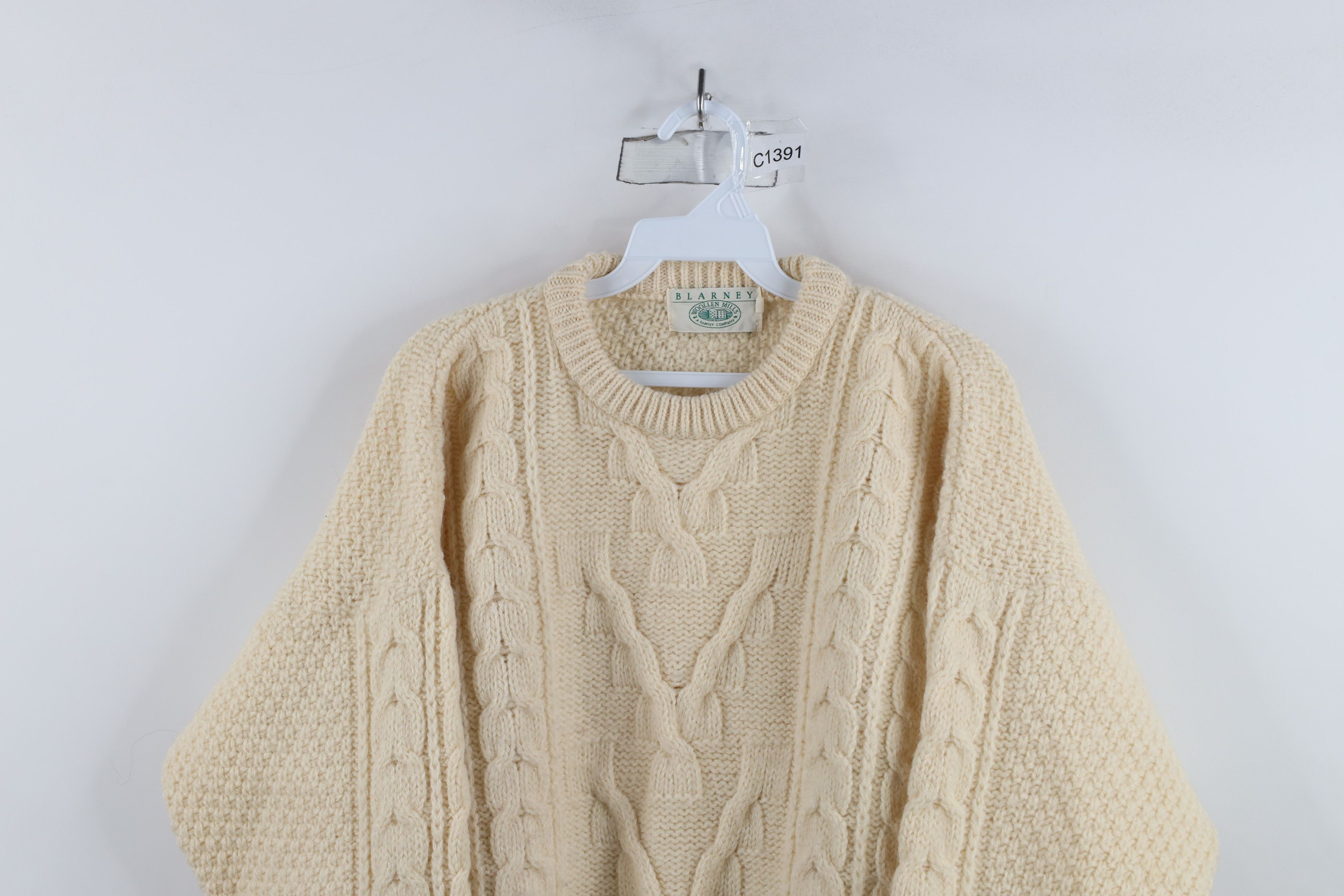 Vintage Vintage 90s Streetwear Chunky Cable Knit Fisherman Sweater Size M / US 6-8 / IT 42-44 - 2 Thumbnail