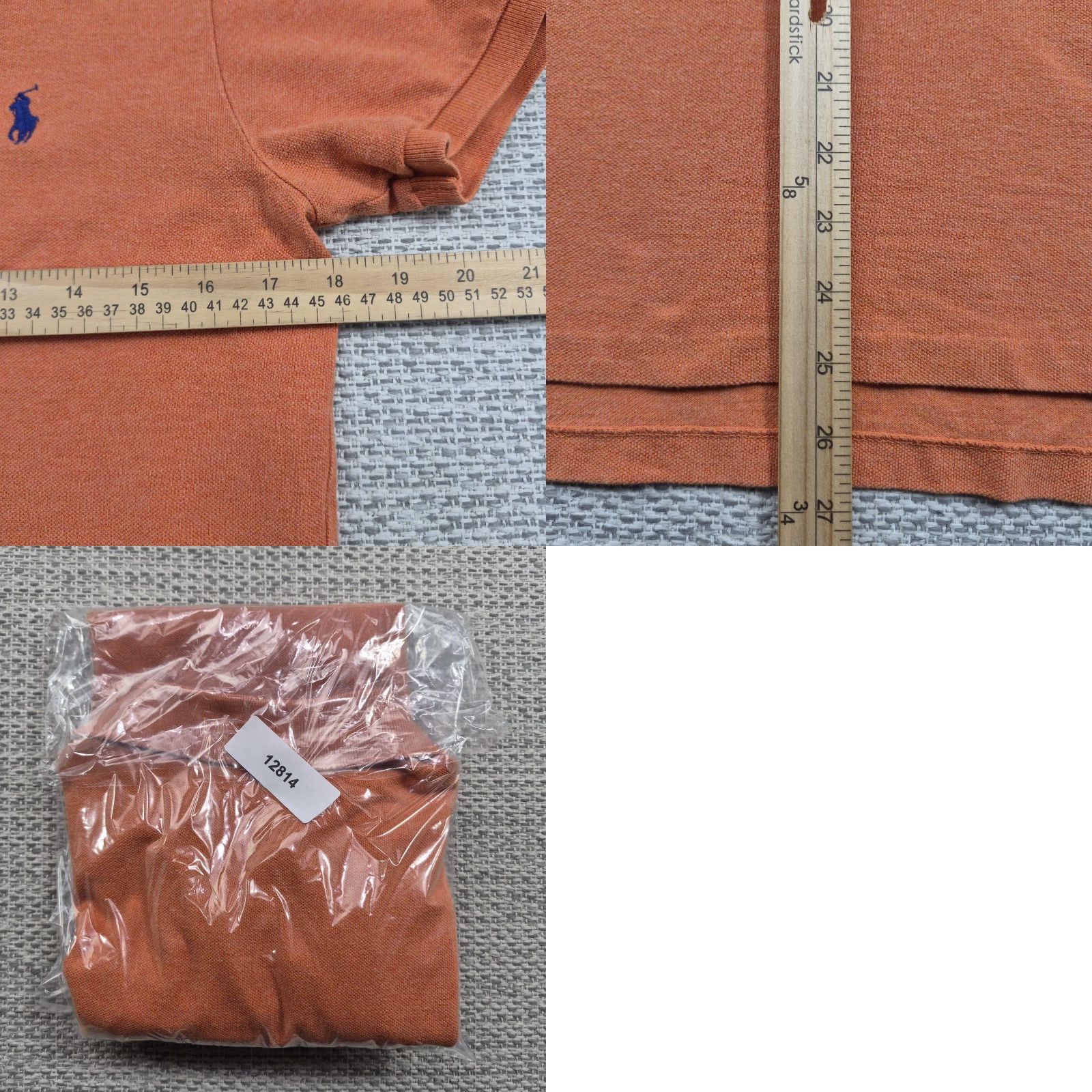 Polo Ralph Lauren Polo Ralph Lauren Polo Shirt Mens Small Orange Custom Fit Knit Cotton Pique Short Sleeve Embroidered Logo Polo Shirt Size US S / EU 44-46 / 1 - 8 Thumbnail