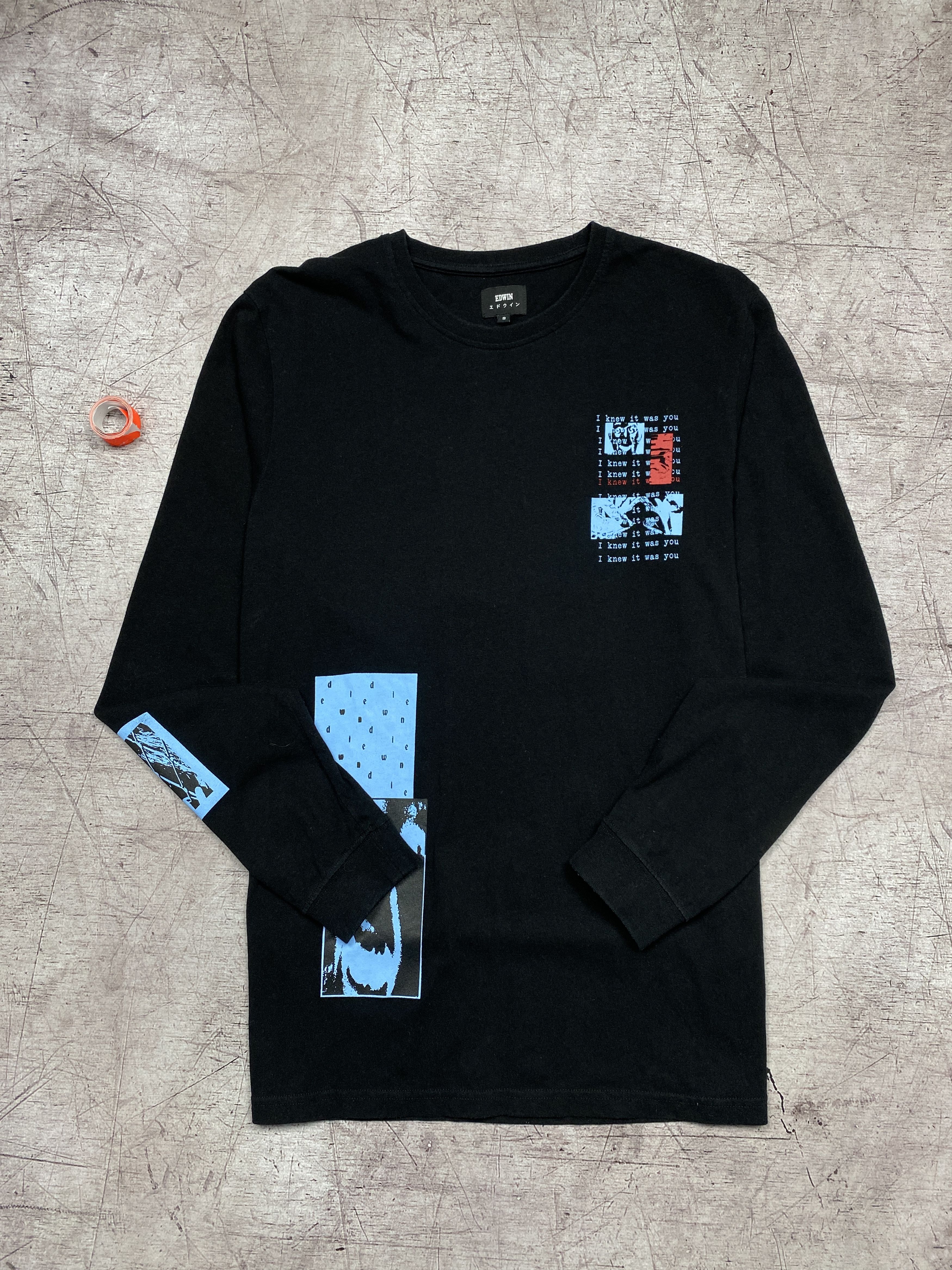 Edwin × Vintage Edwin Vintage Mens Long Sleeve T-Shirt Size US S / EU 44-46 / 1 - 1 Thumbnail