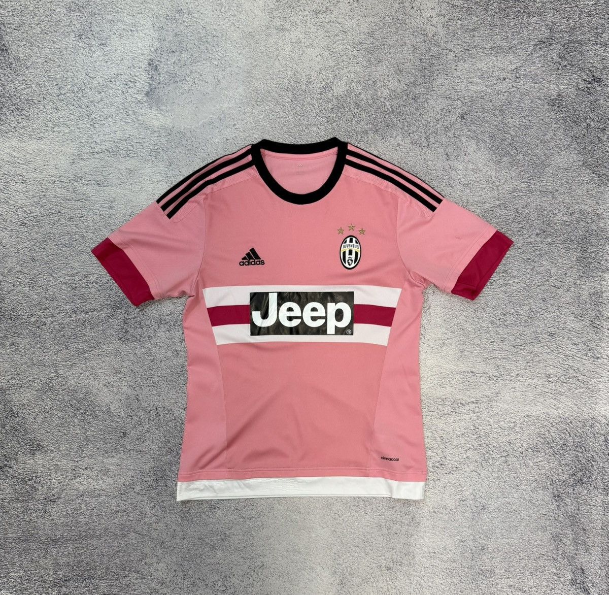 Adidas Juventus Pink Jersey Adidas 2015 2016 Away Drake MenM S12846 Size US M / EU 48-50 / 2 - 1 Thumbnail