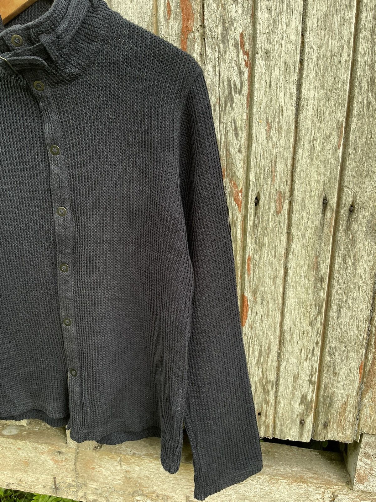 Tornado Mart O Zero by Tornado Mart Waffle Knit High-Neck Jacket Size US M / EU 48-50 / 2 - 3 Thumbnail