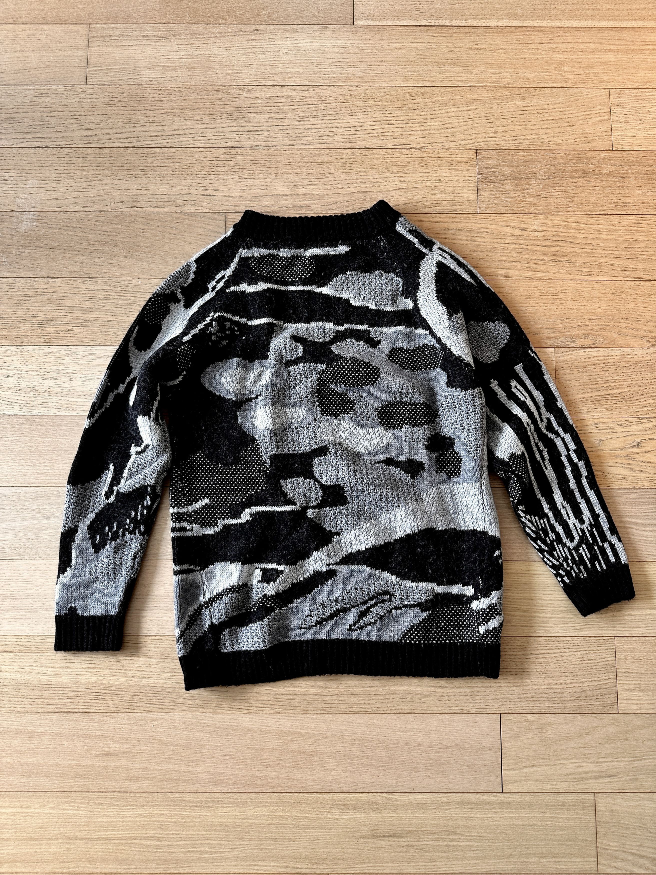 11 By Boris Bidjan Saberi Wool & Alpaca Blend Jacquard Sweater Size US L / EU 52-54 / 3 - 4 Thumbnail