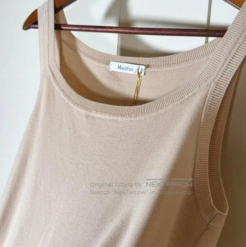 Max Mara MaxMara Camel Wool Women's T-Shirt . Size M / US 6-8 / IT 42-44 - 5 Thumbnail