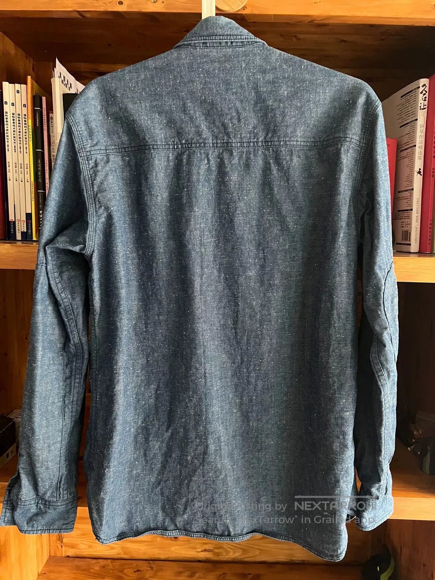 Japanese Brand premium blue denim embroidered utility shirt. Size US M / EU 48-50 / 2 - 6 Thumbnail
